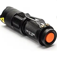 Ручной аккумуляторный фонарик с боковым диодом Power style MX-C83-COB Techo