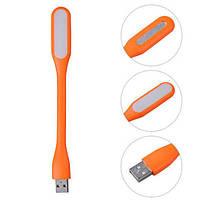 Портативный гибкий LED USB светильник orange Techo