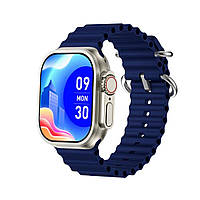 Розумний годинник смарт вотч Watch BIG S10 Pro Ultra 2 IP67 Смарт годинник з вбудованим gps Blue GAA GCC