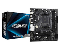 Материнська плата ASRock A520M-HDV Socket AM4