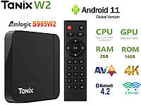 Смарт ТВ приставка TANIX W2 2/16 Amlogic S905W2 Android 11 tv box Андроид ТВ бокс Б1614--16