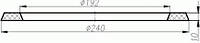 Кольцо сливного прибора цистерн 40812-Н (1001-14; 1443.01.123; 323-05РТМ32ЦВ206-87)