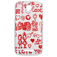 Чехол с рисунком Printed Plastic для Lenovo A760 Love (hub_kImD33560) TR, код: 1557495