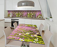 Наклейка виниловая на стол Zatarga Полевые цветы 650х1200 мм SC, код: 5570082