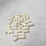 Намистини-трубочка з пресованого кришталю білі 4х10 мм (10 шт), фото 4