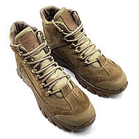 Ботинки летние тактические мужские койот Military Boots ВСУ армейская обувь военные натуральная кожа усиленные
