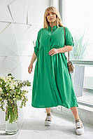 Жіноче плаття сорочка вільного крою міді весна літо "Алібi" Батал No 5249