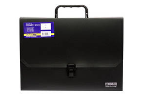 Портфель пластиковий A4 35мм чорний