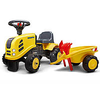 Детский трактор каталка с прицепом Falk Baby Komatsu 286C для детей Б0325--16