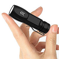 Ліхтарик кишеньковий компактний X8-XPE, вбудований акумулятор, USB зарядка, Чорний