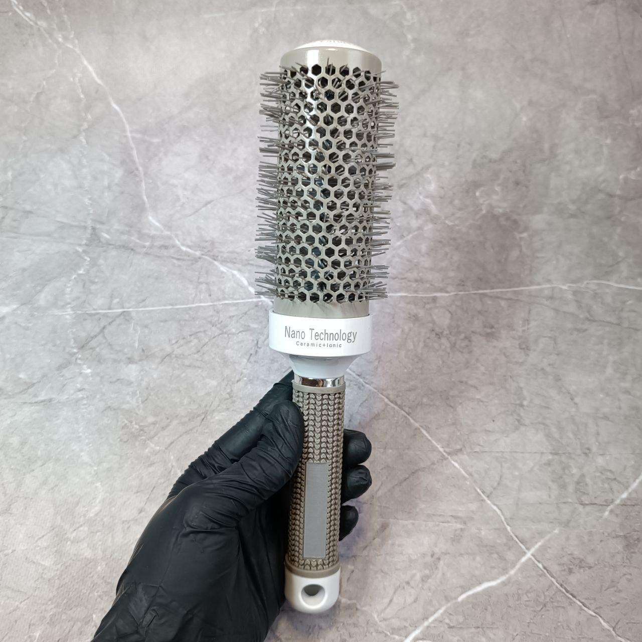 Термобраш керамічний Nano Technology з прогумованою ручкою, для укладання волосся, 45 мм