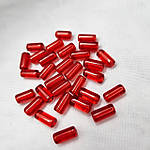 Намистини-трубочка з пресованого кришталю Червоні 4*10 мм(10 шт), фото 2