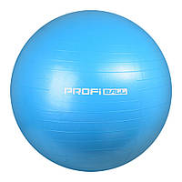 Мяч для фитнеса, фитбол, жимбол Profitball, 55 Голубой TH, код: 2449344