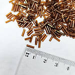 Стеклярус 6-7 мм коричневий (10гр), фото 2