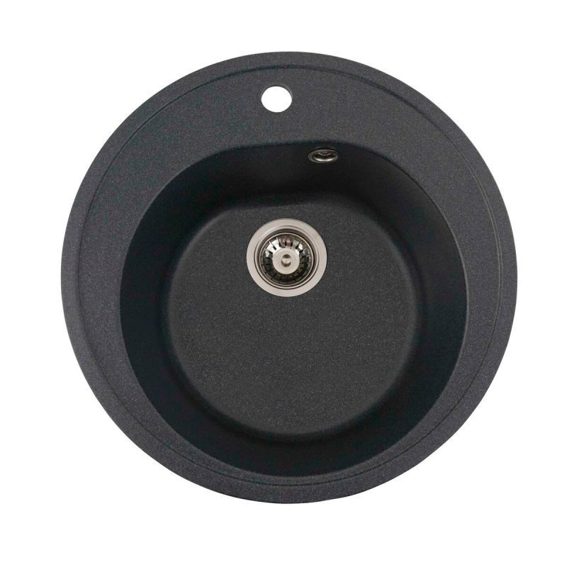 Кухонна мийка Platinum 510 LUNA матова Антрацит, фото 1