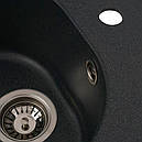 Кухонна мийка Platinum 510 LUNA матова Антрацит, фото 3