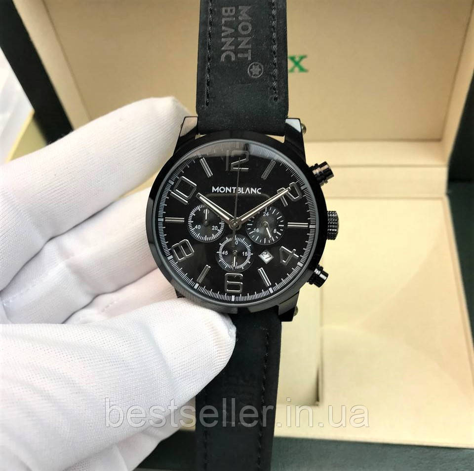 MONTBLANC TIMEWALKER CHRONOGRAPH 44MM ALL BLACK. AAA