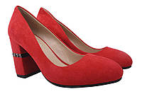 Туфлі на підборах жіночі Liici еко замш колір Червоний 10-9DT 37