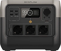 Портативная зарядная станция EcoFlow River 2 Pro 800 Вт 768 Вт/ч электростанция для дома UPS EU с 3 розетками
