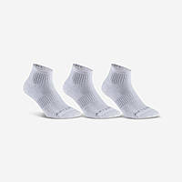 Середні шкарпетки 500 для тенісу, 3 пари - Білі - EU39/42,5 UA38/42
