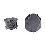 Розетка причепа 13 контактів (13 pin) 12V. Євро розетка, фото 3