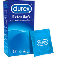 Презервативи Durex Extra Safe із силікон. мастилом максимальна надійність 12 шт. (5010232954205)
