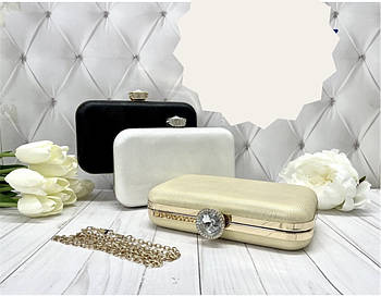 Сумочка жіноча клатч вечірній 20*12 см з ланцюжком у різних кольорах Nina