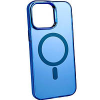Чехол-накладка Infinity MAGNETIC Case для iPhone 14 Pro Max Blue + степень защиты камеры