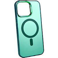 Чехол-накладка Infinity MAGNETIC Case для iPhone 14 Pro Max Green + степень защиты камеры