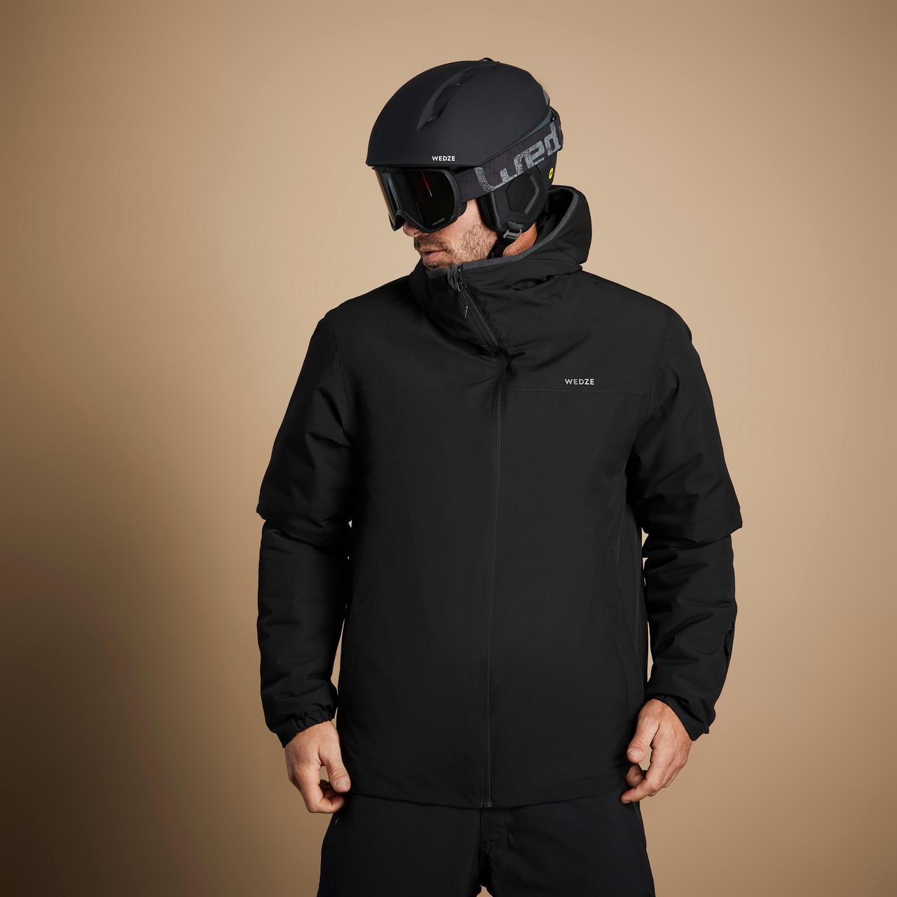 Куртка чоловіча 100 для лижного спорту чорна - L - фото 9 - id-p1773392604