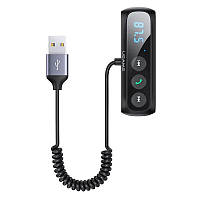 FM-трансмиттер Usams US-SJ503 (Bluetooth V5.0) Black (SJ503JSQ01)