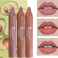 Губная помада-карандаш Teayason Lipstick матовая в разных цветовых гаммах Авокадо-коричневий та відтінки