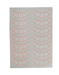 Самоклеючі патчі для вій з розміткою, упаковка 10 аркушів х 7 пар