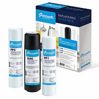 Комплект картриджів Ecosoft 1-2-3 для фільтрів зворотного осмосу TN, код: 8210577