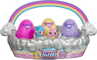 Набір Хетчималс кошик з фігурками в яйцях Hatchimals Alive Spring Basket with 6 Mini Figures
