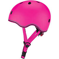 Детский защитный шлем EVO LIGHTS GLOBBER 506-110 с фонариком, розовый, XXS 45-51см, Toyman