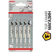 Полотно Bosch 5 Лобзиковых пилок T 101 D Clean for Wood, HCS (2608630032)