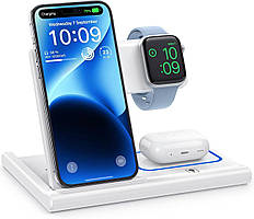 Складна док-станція для бездротового зарядного пристрою EXW Apple для iPhone & Max Series AirPods