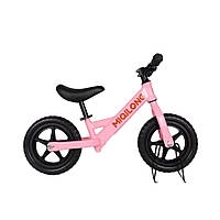 Беговел детский Miqilong ZCY-HP12-PINK диаметр 12" розовый, Land of Toys