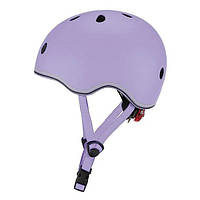 Детский защитный шлем GO UP LIGHTS GLOBBER 506-103 лавандовый, с фонариком, XXS 45-51см, Land of Toys