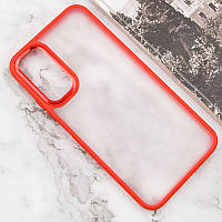 Чехол накладка матовый с цветной рамкой на Samsung Galaxy A15 (Красный) / чехол для телефона самсунг а15