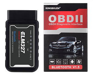 Автосканер OBD2 ELM 327 v1.5 KINGBOLEN Bluetooth (PIC18F25K80)