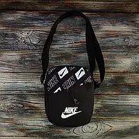 Мужская спортивная барсетка Nike черная Сумка через плечо Найк Nike