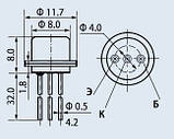 2Т321А транзистор NPN кремнієві епітаксійно-планарні імпульсні (Тип корпусу КТЮ-3-6.), фото 2