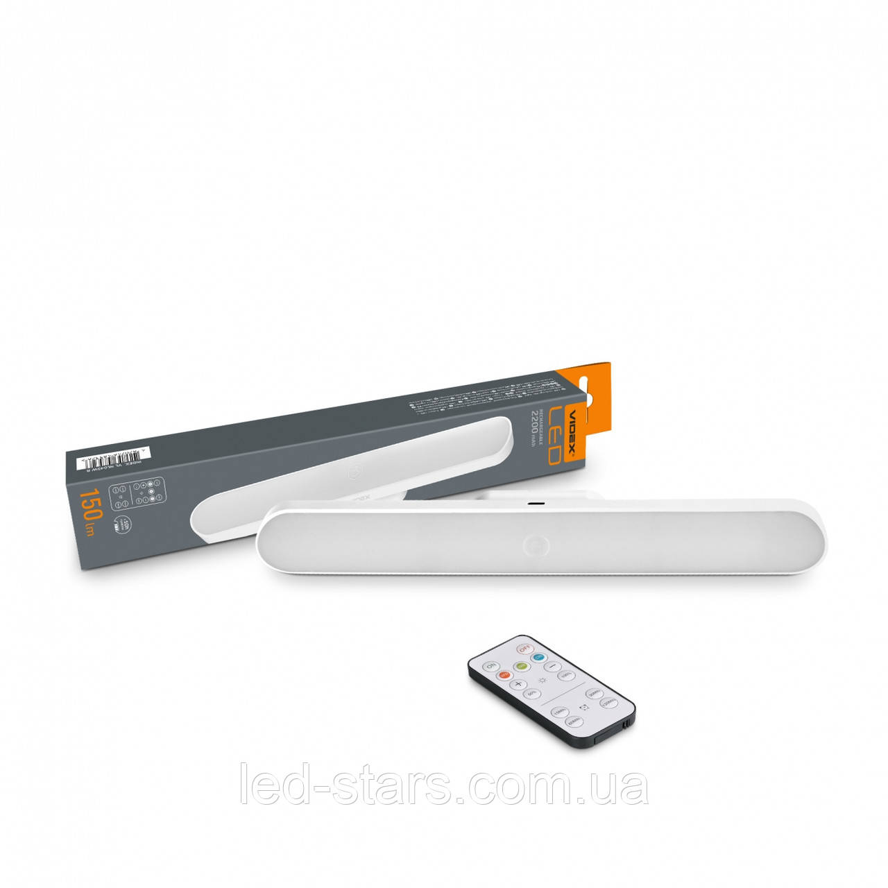 LED Світильник акумуляторний з пультом VIDEX VL-NL049W-R, фото 1