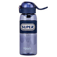 Бутылка для спорта "Super" 600 мл, цвет синий