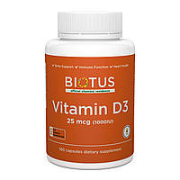 Витамин Д3 Vitamin D3 Biotus 1000 МЕ 180 капсул HR, код: 7289460