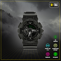M-Tac часы Sport Black, боевые электронные часы, многофункциональные черные часы, тактические наручные MIL