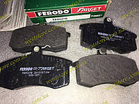 Колодки тормозные передние Ваз 2108 2109 21099 2113 2114 2115 Ferodo Target зеленые