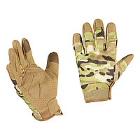 M-Tac перчатки A30 MC, мужские перчатки мультикам, штурмовые перчатки, армейские перчатки мультик MIL